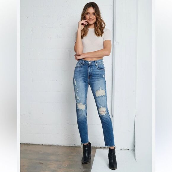Revice Distressed Jeans - Picture 1 of 7
